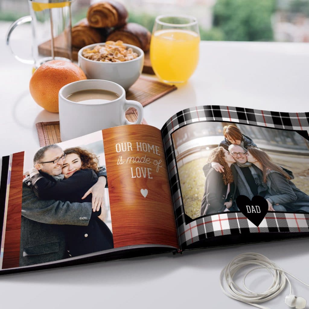 Family man photo book design makes perfect gift for Dad